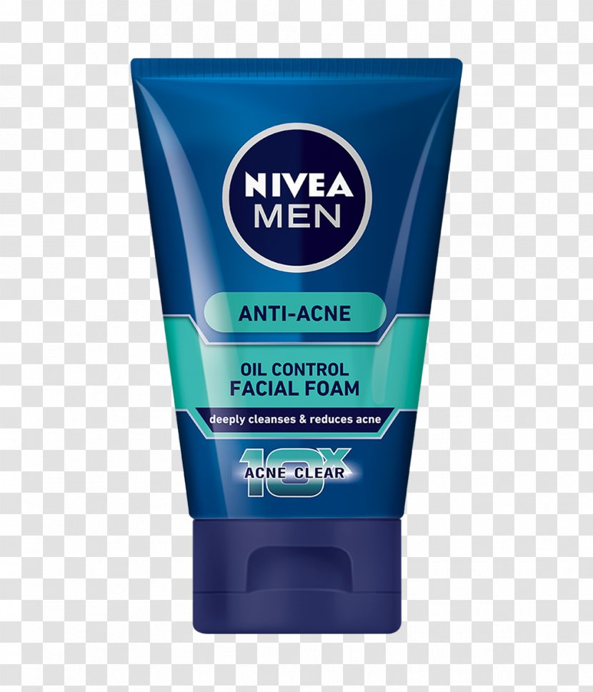 Lotion Nivea Cleanser Shaving Cream - Shower Gel - Oil Control Acne Transparent PNG