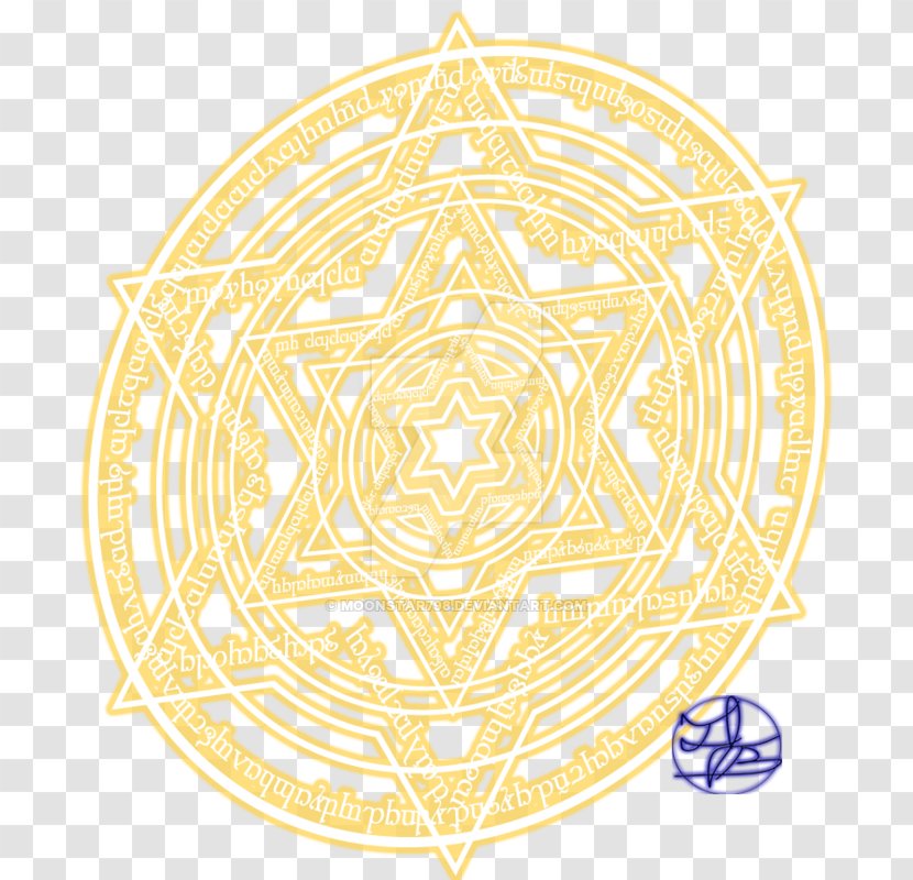 Line Art Circle Point Font - Yellow - Magic Ring Transparent PNG