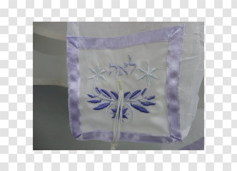 Tallit Atarah Purple Innovation Blue - Hebrew - Hand-painted Delicate Lace Transparent PNG