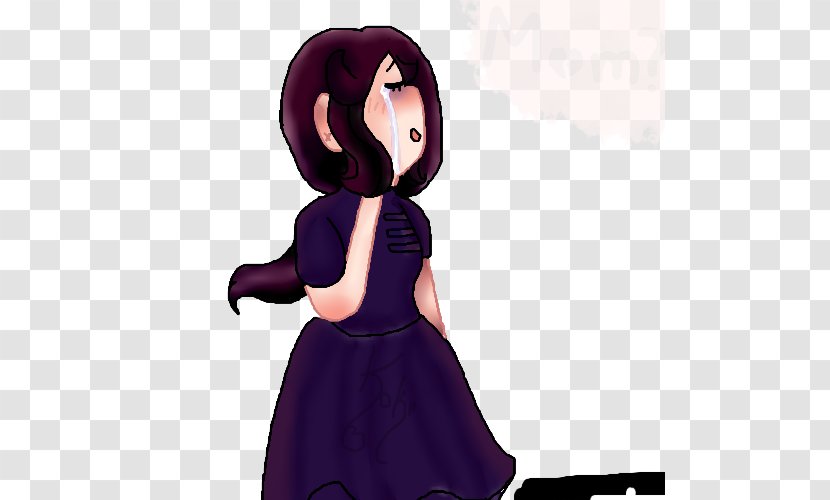 Black Hair Cartoon Character Figurine - Silhouette - Koke Transparent PNG