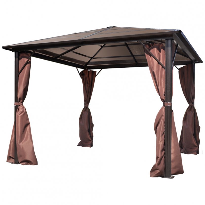 Gazebo Curtain Roof Aluminium Garden Transparent PNG