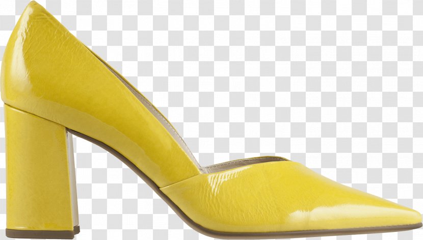 Shoe Footwear Heel Hogl - Yellow Highlight Transparent PNG