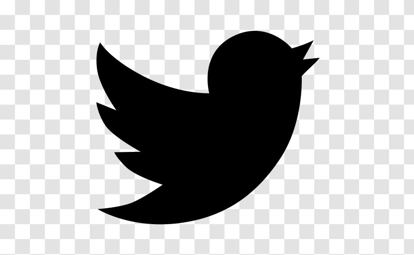 Twitter Icon - Silhouette - Blackandwhite Transparent PNG