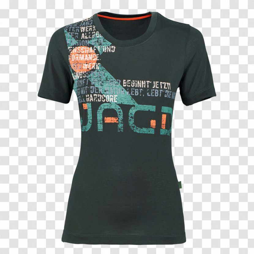 T-shirt Crew Neck Sleeve Printing - Active Shirt Transparent PNG