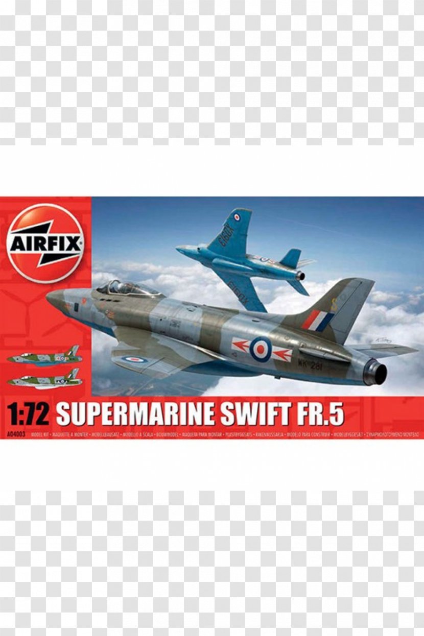 Supermarine Swift Spitfire Aircraft Airplane Plastic Model - Flap Transparent PNG