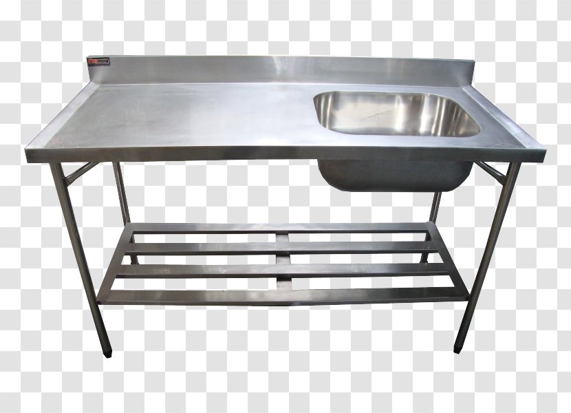 Table Sink Stainless Steel Kitchen Industry Transparent PNG