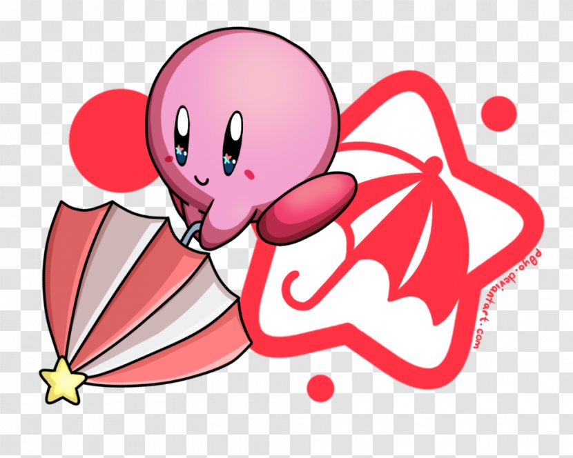 Kirby's Adventure Kirby 64: The Crystal Shards Return To Dream Land Super Smash Bros. Brawl Wii - Silhouette - Parasol Top Transparent PNG