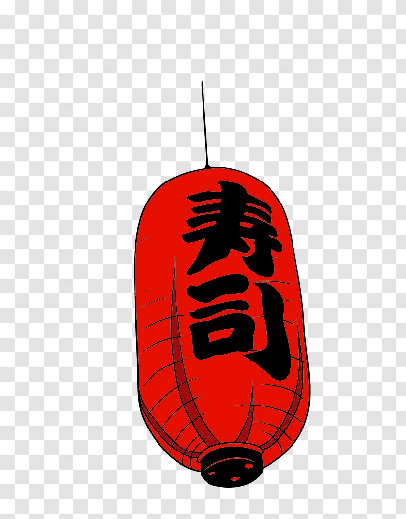 Culture Of Japan Sushi Japanese Cuisine Clip Art - Red - Simple Lantern Decoration Pattern Transparent PNG