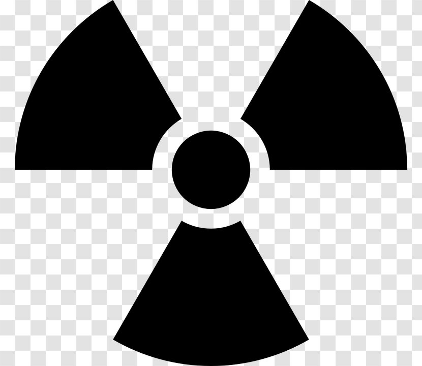 Radioactive Decay Hazard Symbol Vector Graphics Radiation Biological - Black - Atomic Bomb Transparent Transparent PNG