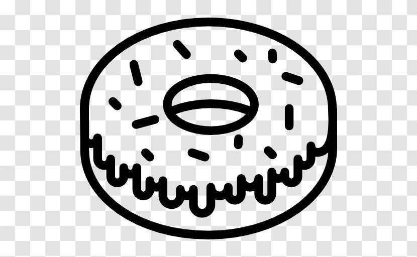 Donuts Black & White Clip Art - Cdr Transparent PNG