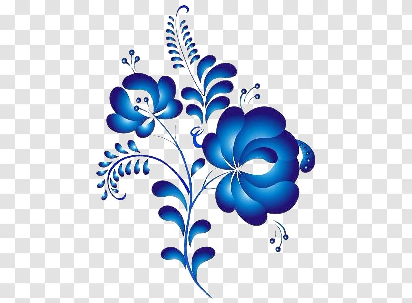 Ornament Painting Floral Design Folk Art - Artwork Transparent PNG