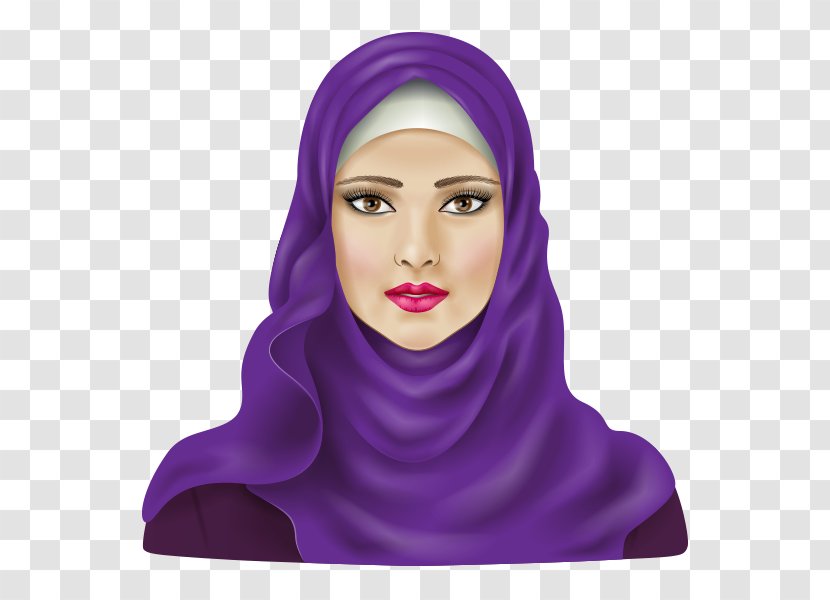 Drawing Muslim Islam Hijab Transparent PNG