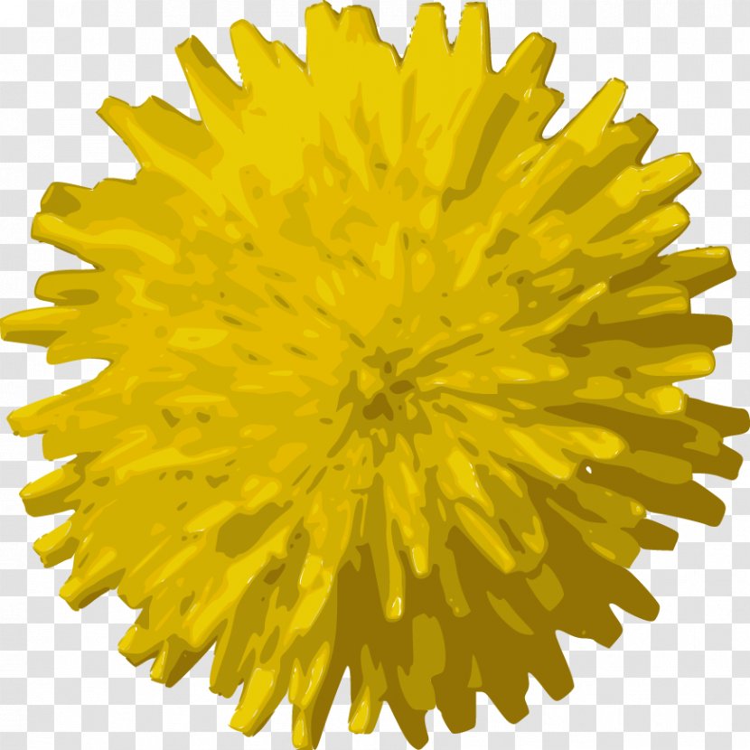 Gear - Yellow Flowers Transparent PNG