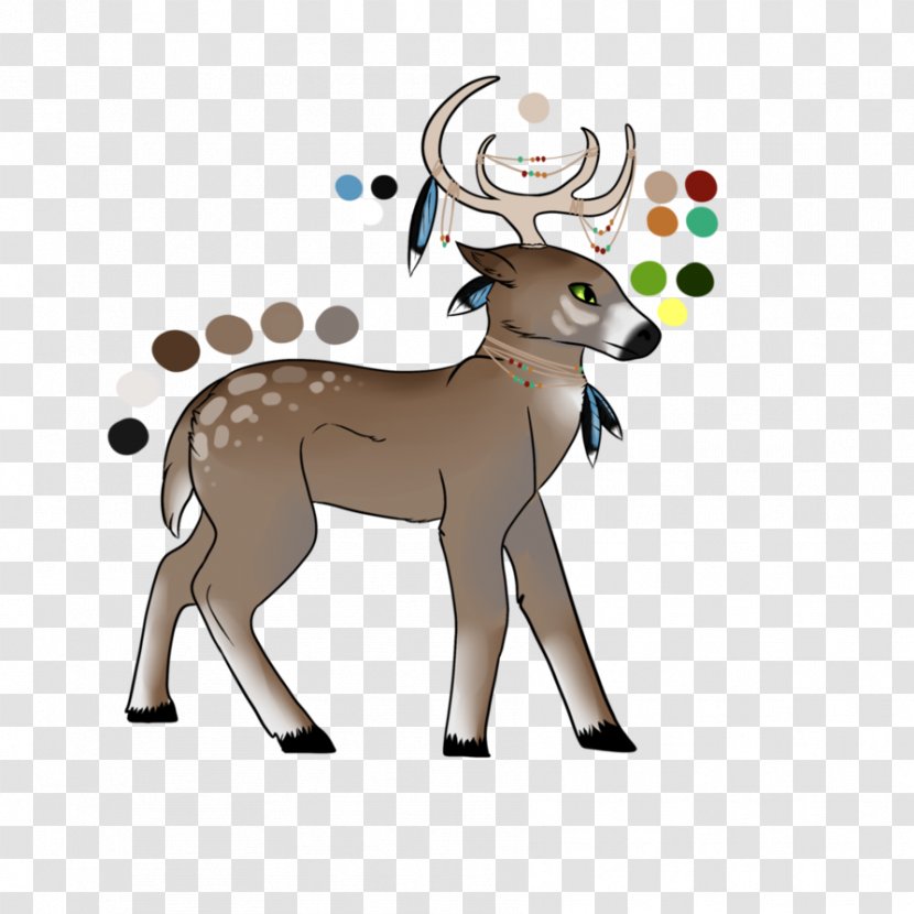 Reindeer Antelope Horse Horn Sheep - Deer Transparent PNG