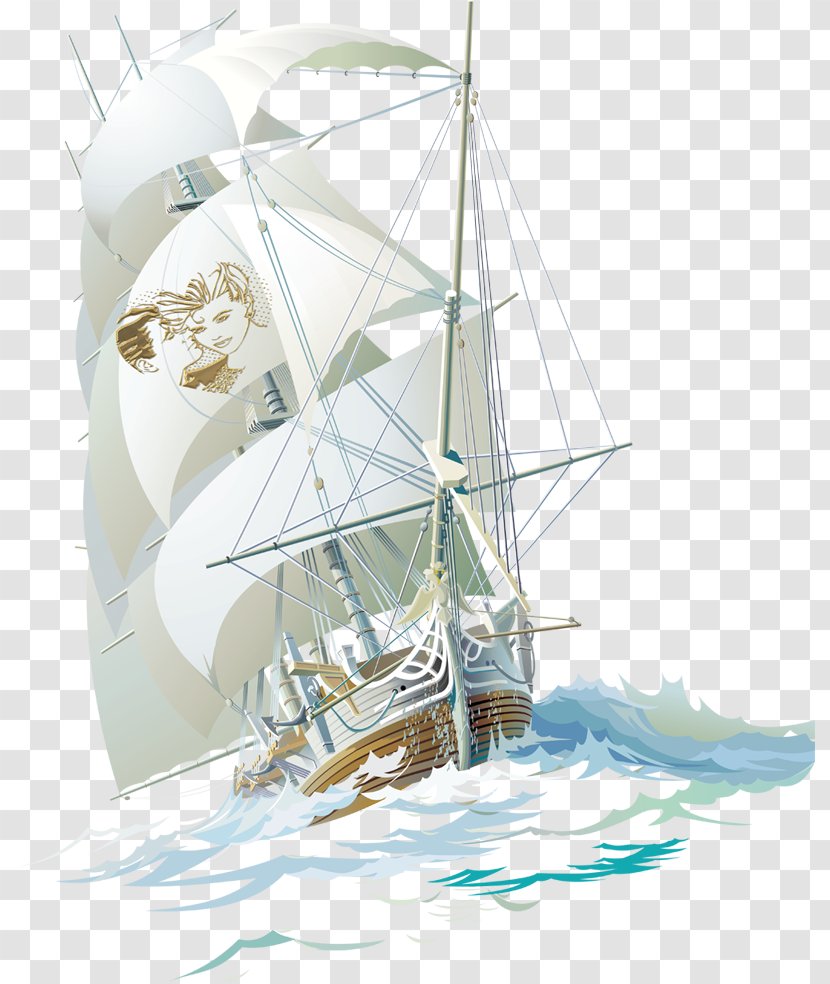 Sailboat Sailing Ship - Galeas - Boat Transparent PNG