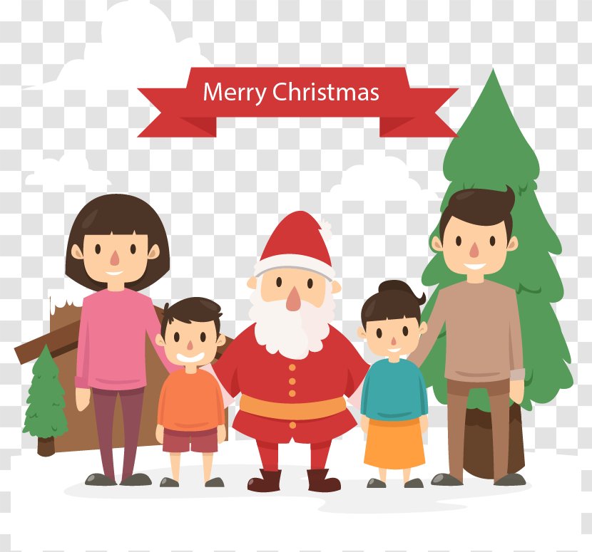 Santa Claus Christmas Ornament Tree - And A Photo Of Transparent PNG