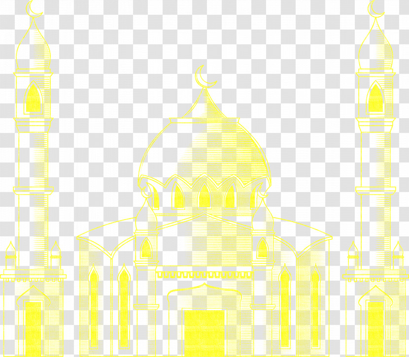 Yellow Steeple Spire Place Of Worship Transparent PNG