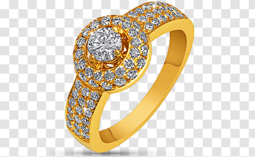 Engagement Ring Gold Jewellery Silver Transparent PNG