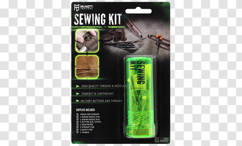 Sewing Military Tactics Knife Survival Kit - Green Transparent PNG