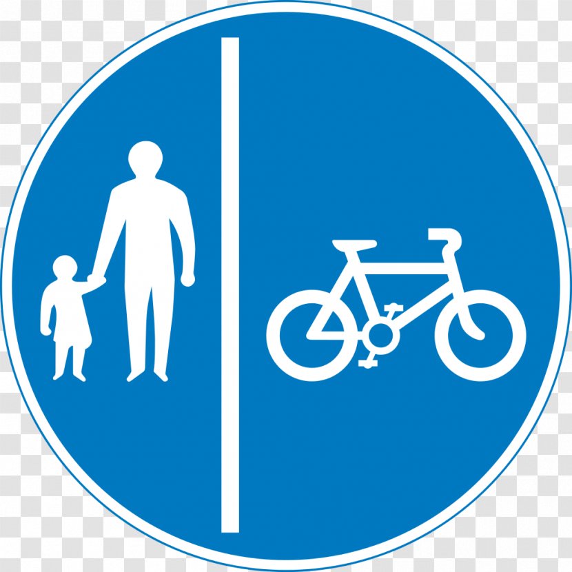 Cycling Bicycle Pedestrian Traffic Sign Road Transparent PNG
