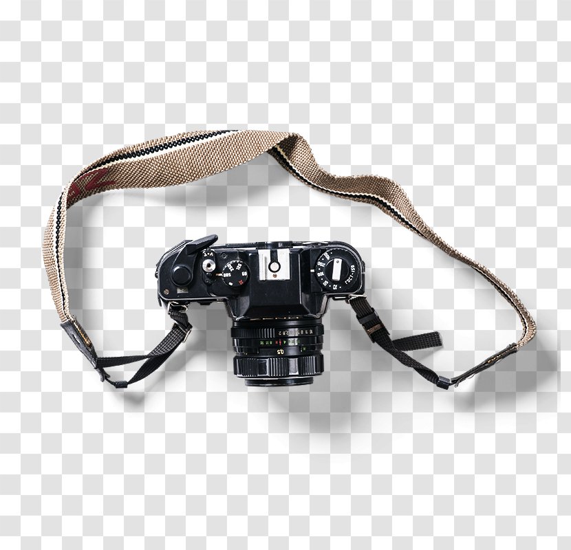 Single-lens Reflex Camera Digital SLR - Strap - Black Transparent PNG