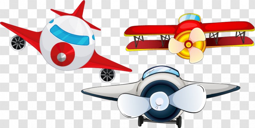 Airplane Flight Cartoon Royalty-free - Wing - Lovely Aircraft Vector Material Transparent PNG