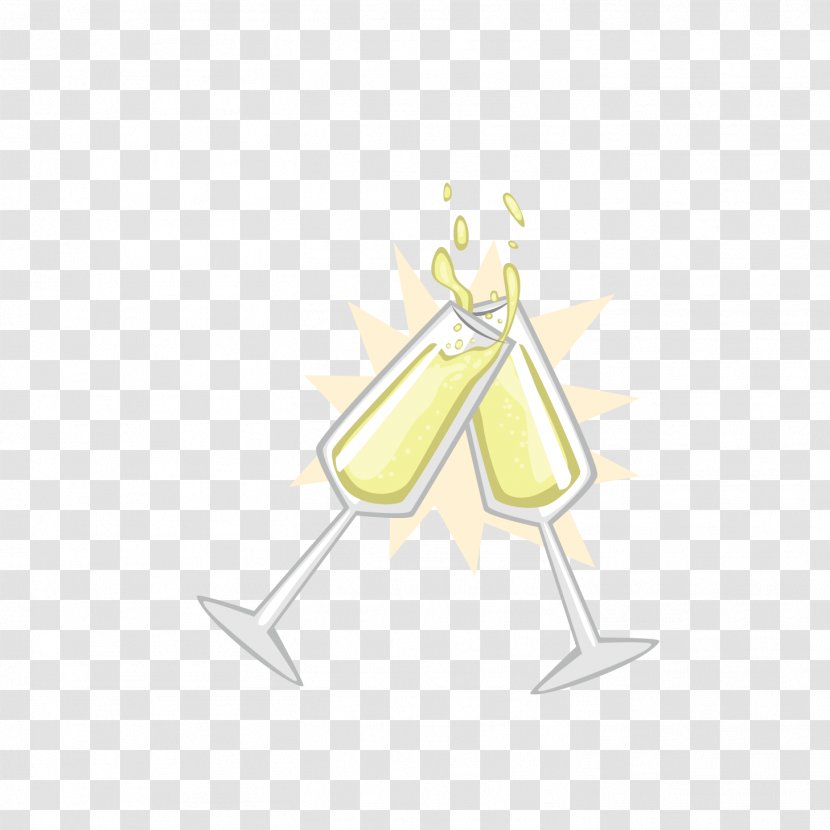 Champagne Sparkling Wine Cup - White Transparent PNG