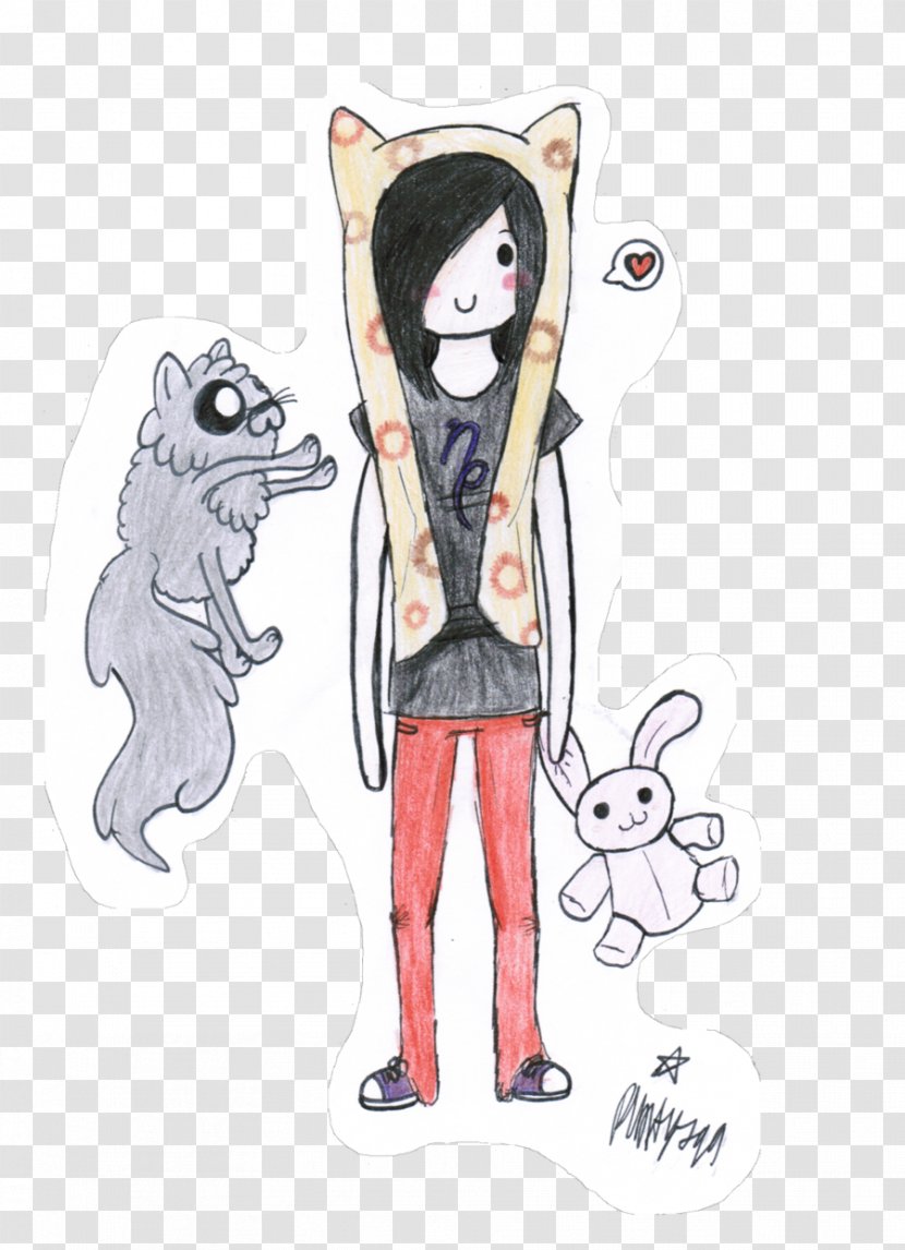 Marceline The Vampire Queen Jake Dog Finn Human Drawing Style - Flower - Adventure Time Transparent PNG