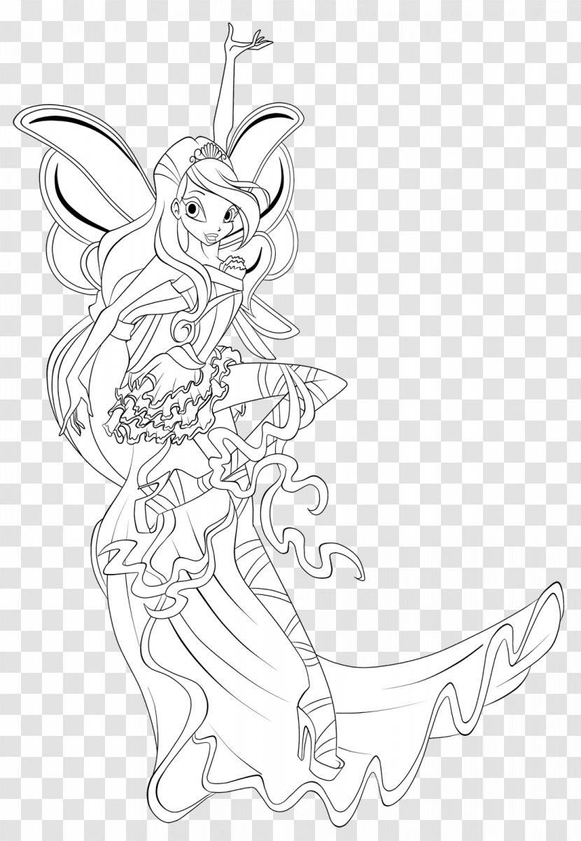 Bloom Coloring Book The Flying School Fairy Child - Winx Transparent PNG