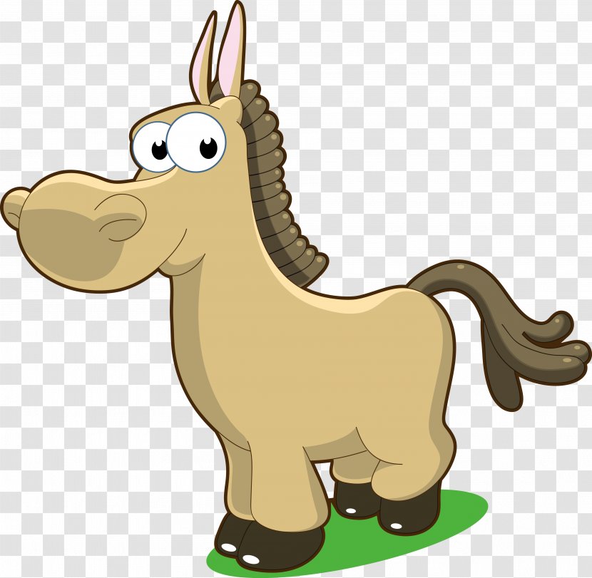 Horse Mare Donkey - Software - Cartoon Little Vector Transparent PNG