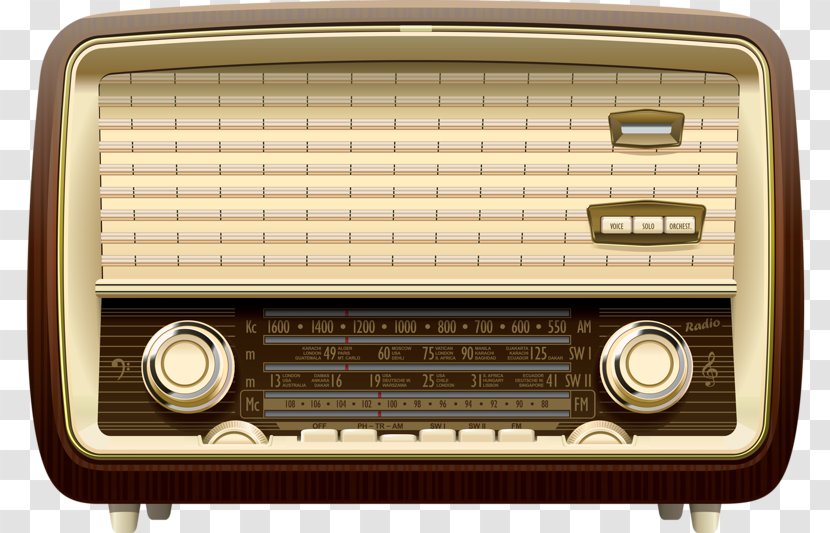 Golden Age Of Radio AM Broadcasting Illustration - Advertisement - Vintage Transparent PNG