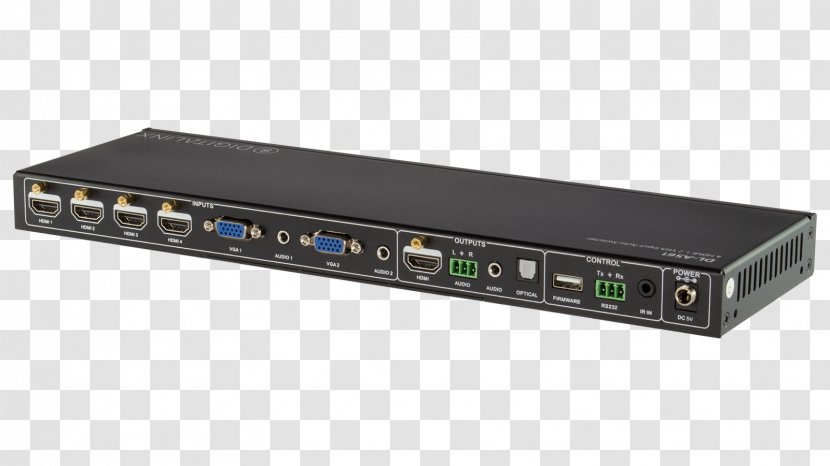 HDMI Ethernet Hub Computer Port USB VGA Connector - Electronic Device Transparent PNG