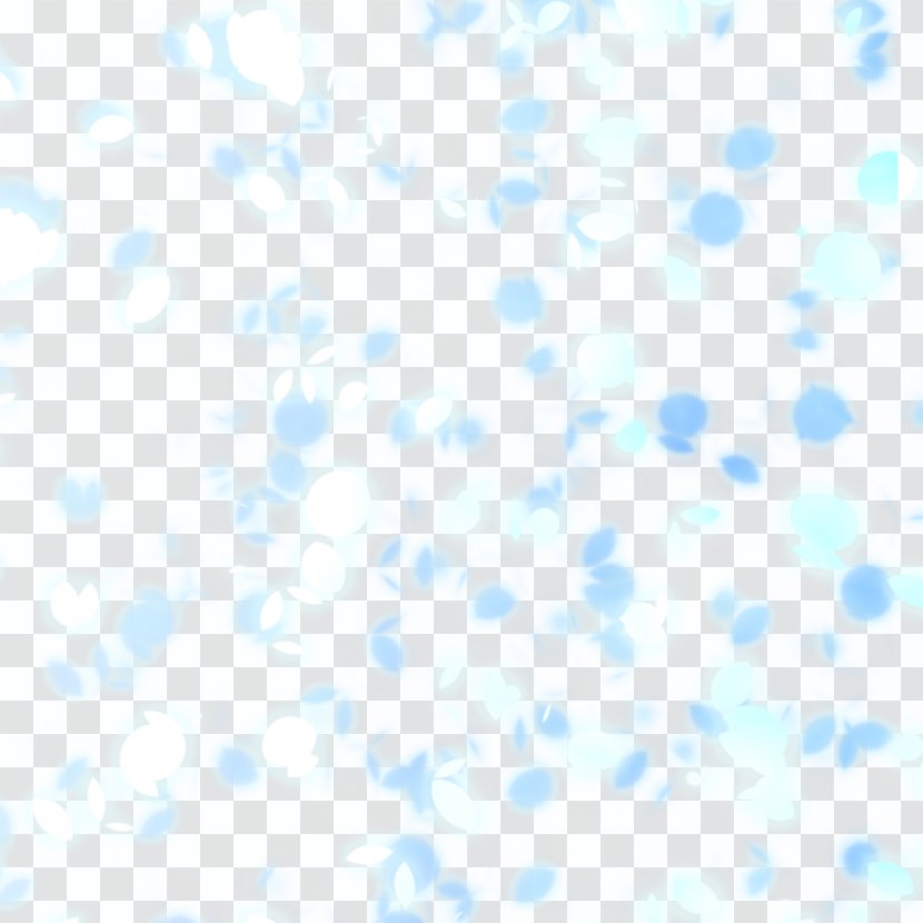 Petal Blue Flower - Atmosphere - Snowflakes Falling Transparent Transparent PNG