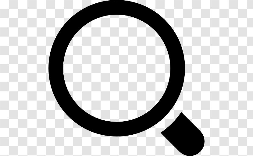 Search Box - Monochrome - Magnifying Glass Transparent PNG