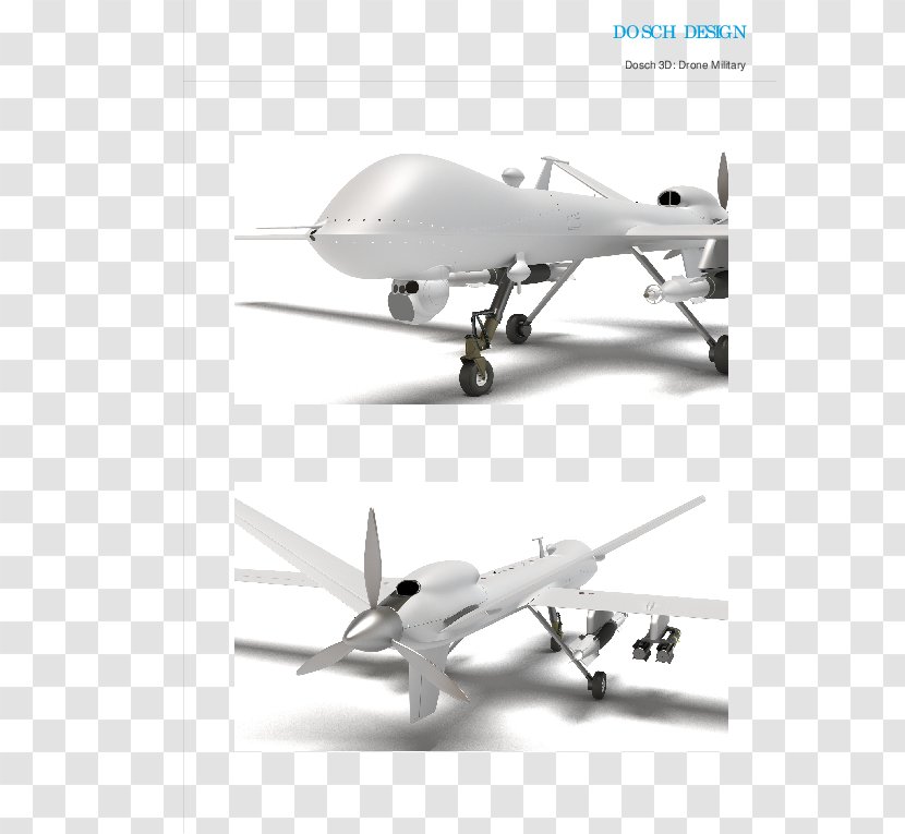 Airplane Military Aircraft Unmanned Aerial Vehicle - Wing Transparent PNG