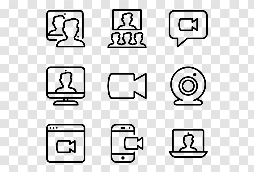 Icon Design - Number - Videoconference Transparent PNG