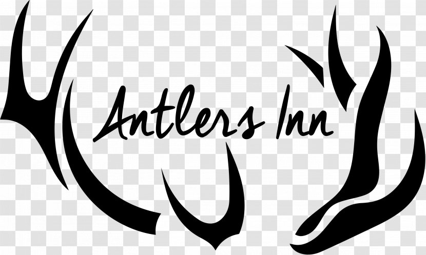 Antlers Inn Logo Calligraphy Font - Pinetoplakeside - Design Transparent PNG