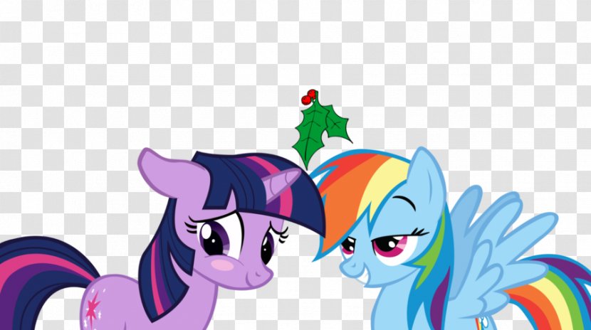 Rainbow Dash Twilight Sparkle My Little Pony YouTube - Frame - Mistletoe Transparent PNG