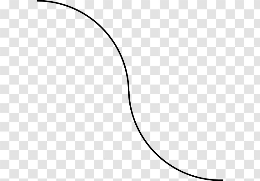 Line Art Curve Clip - White Transparent PNG