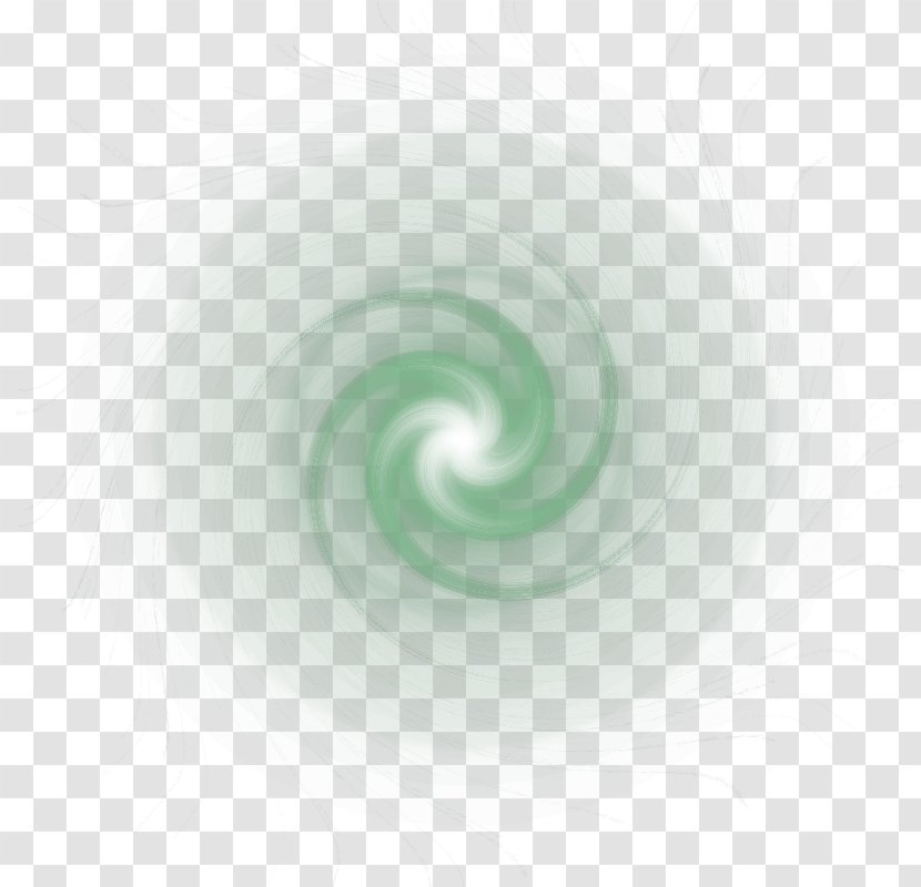 Circle - Spiral - Green Whirlpool Light Effect Element Transparent PNG
