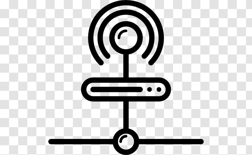 Computer Network Wi-Fi Wireless Clip Art - Black And White - Technology Transparent PNG