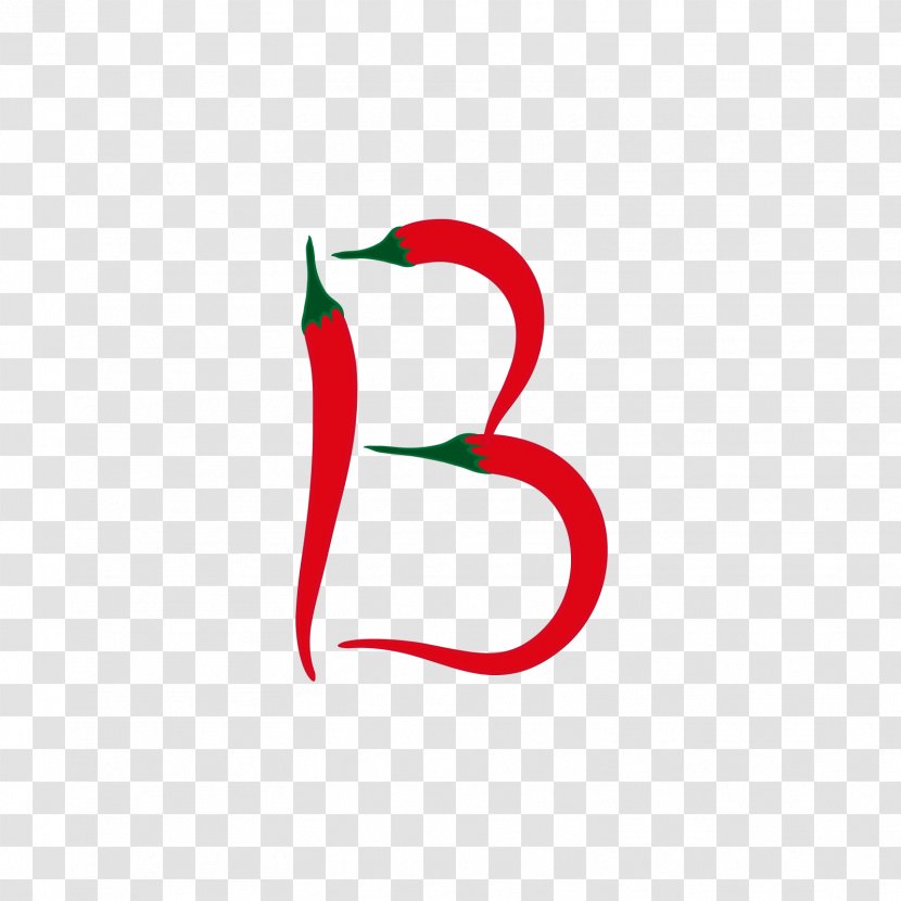 Letter B - Symbol - Pepper Alphabet Transparent PNG