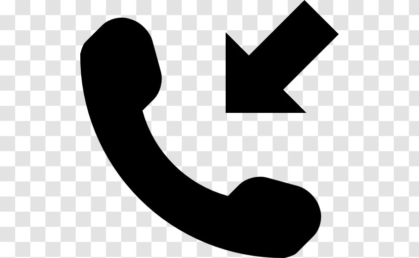 Telephone Call Mobile Phones Symbol Arrow - Text Transparent PNG