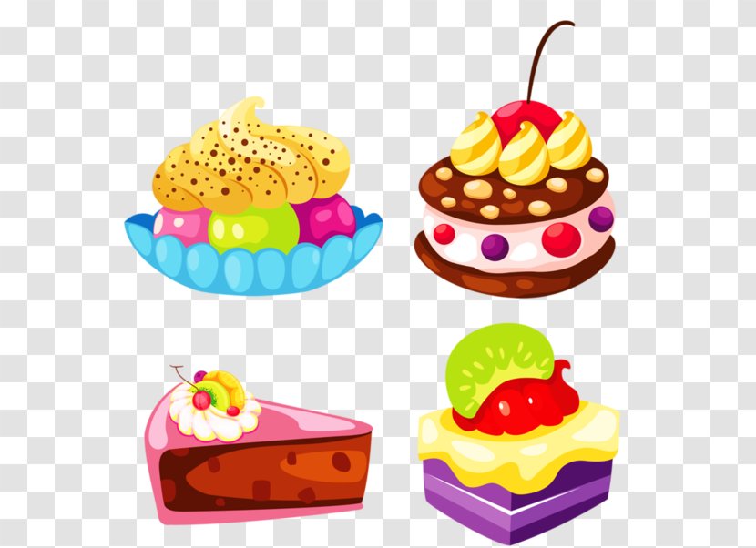 Ice Cream Cake Cupcake Macaroon - Pasteles Transparent PNG