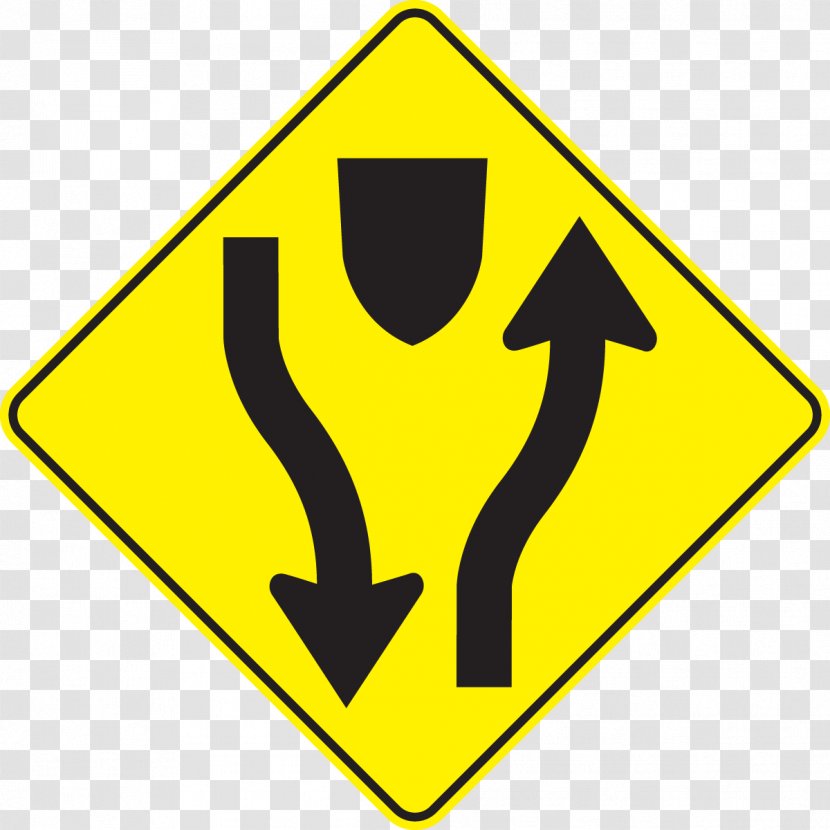 High Five Interchange Highway Traffic Sign Road Warning - Controlledaccess Transparent PNG