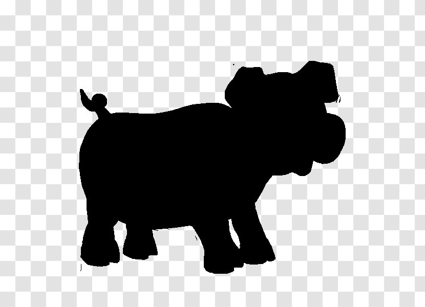 Sticker Hippopotamus Decal Silhouette Dog Breed - Blackandwhite - Animal Figure Transparent PNG