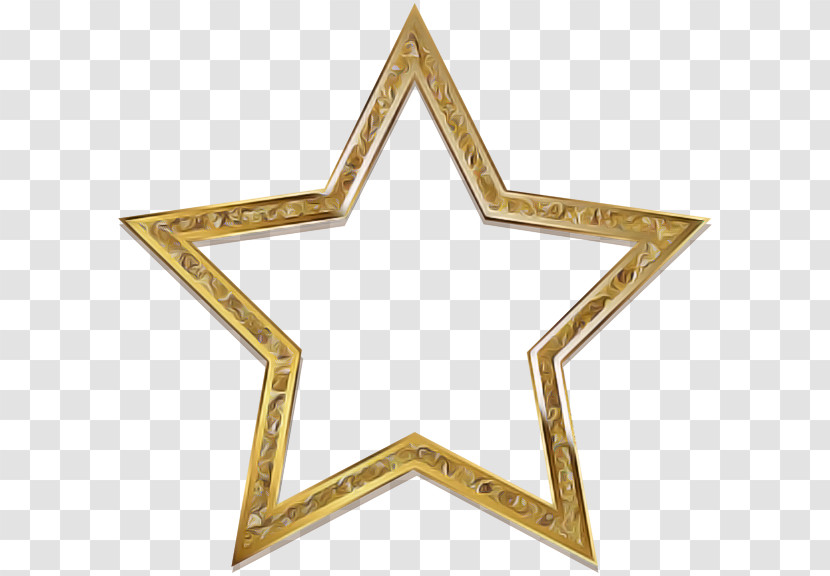 Star Triangle Triangle Brass Metal Transparent PNG