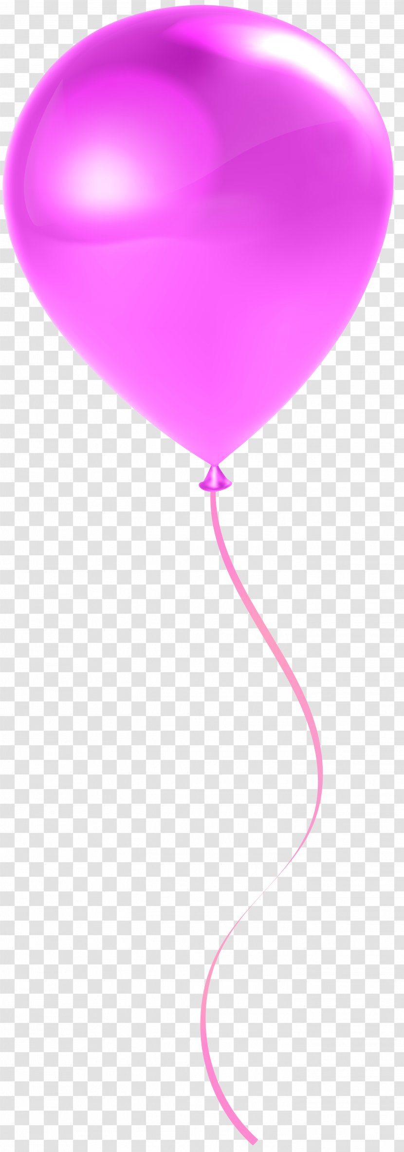 Balloon Petal Design Product - Single Pink Transparent Clip Art Transparent PNG
