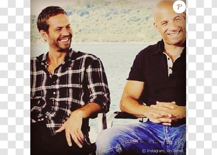Paul Walker Vin Diesel The Fate Of Furious Fast Five Brian O'Conner - T Shirt Transparent PNG