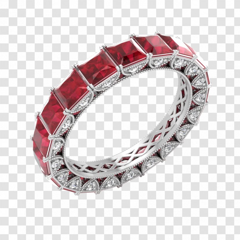 Ruby Engagement Ring Eternity Gemstone - Bracelet Transparent PNG